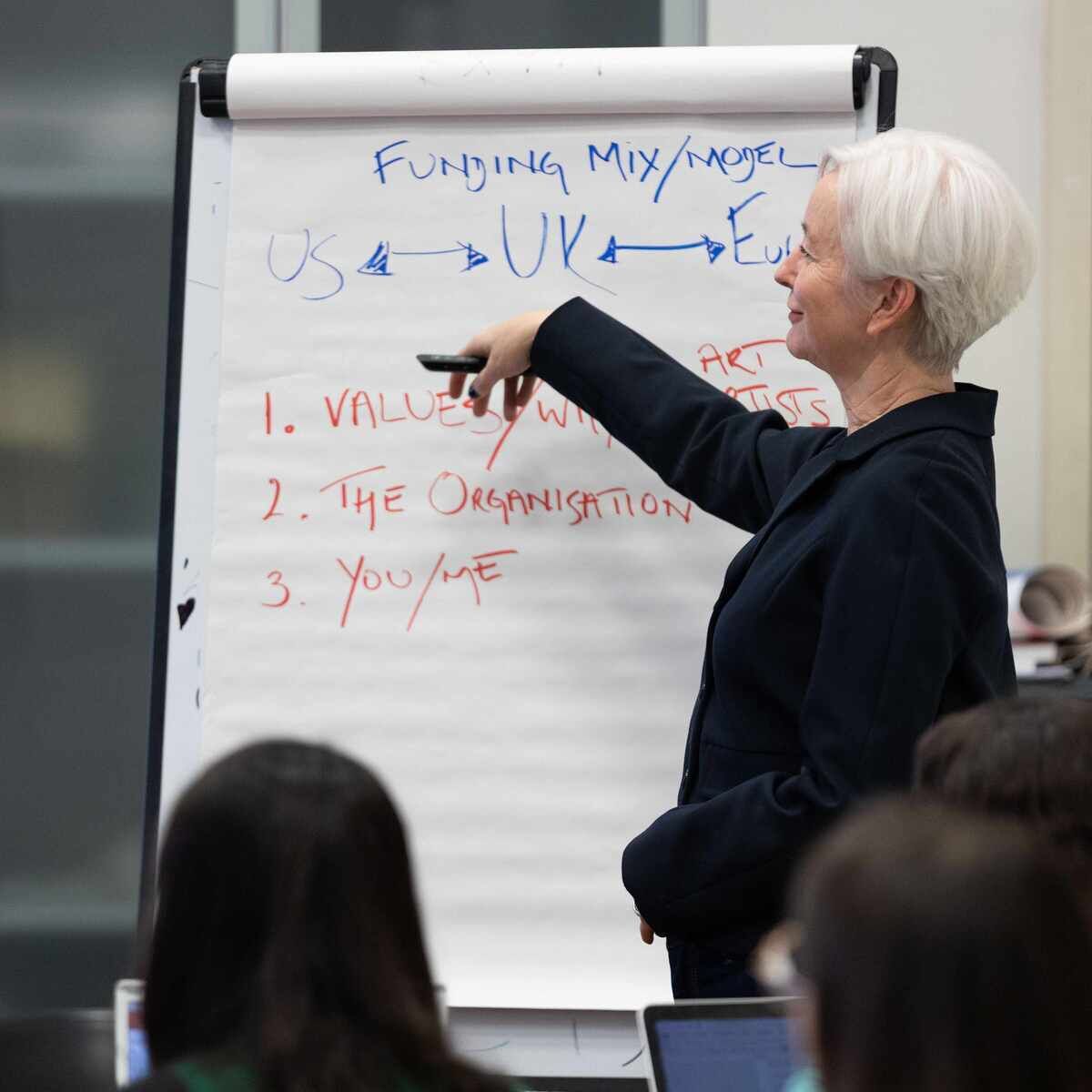 Amanda Saunders tiene una lezione di management